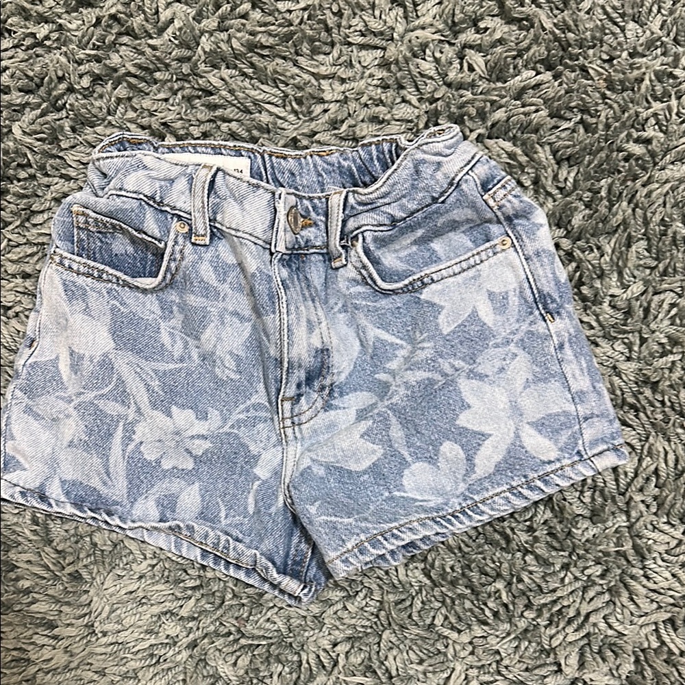 Floral Denim Women's Shorts